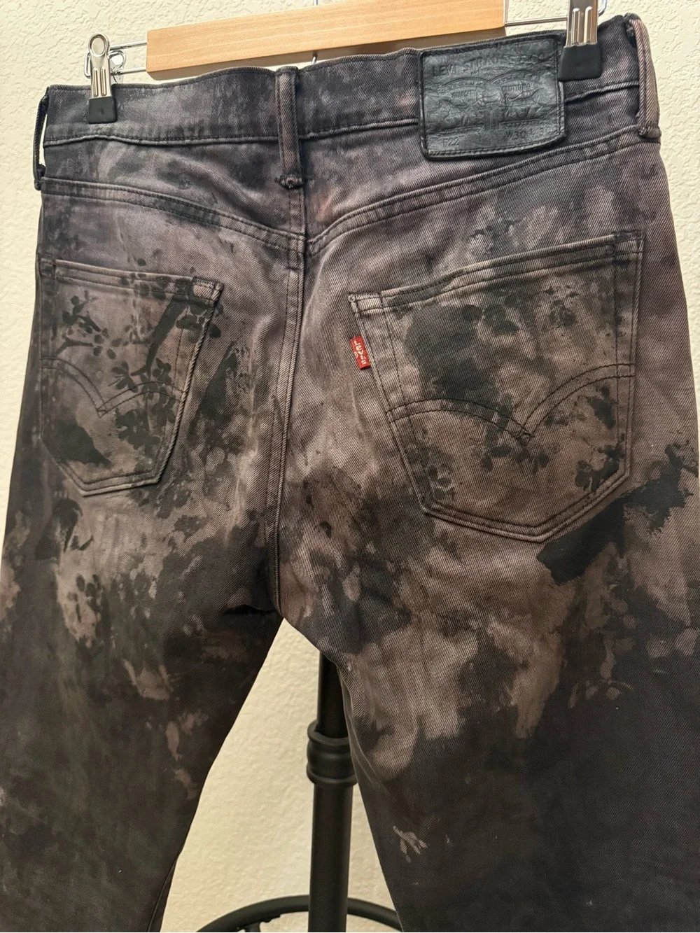 Custom Levi's 522 Slim Tapered Ice-Dyed Jeans [30x30]